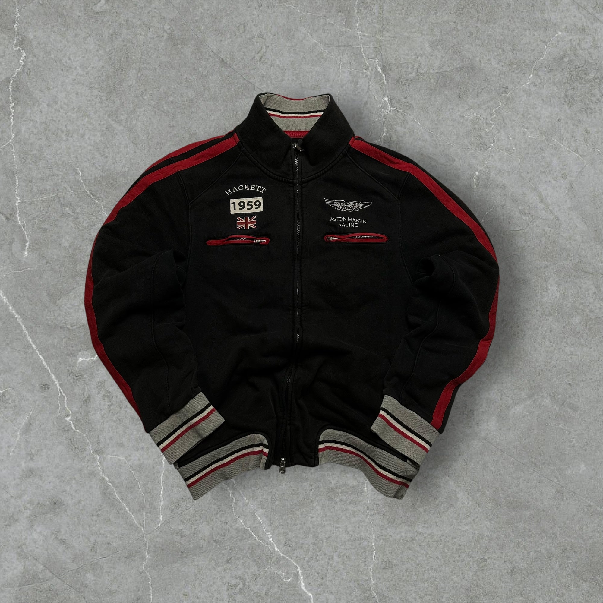 Vintage Hackett Aston Martin Racing Zipper Jacke (L)