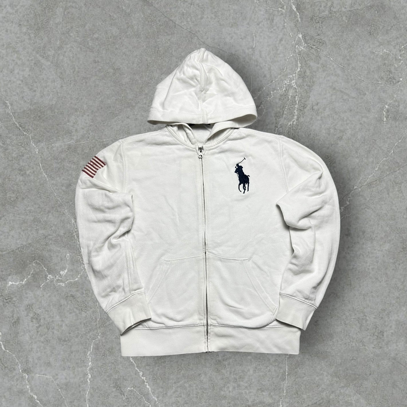 Vintage Ralph Lauren USA Flagg und Ziffer (XS-S)