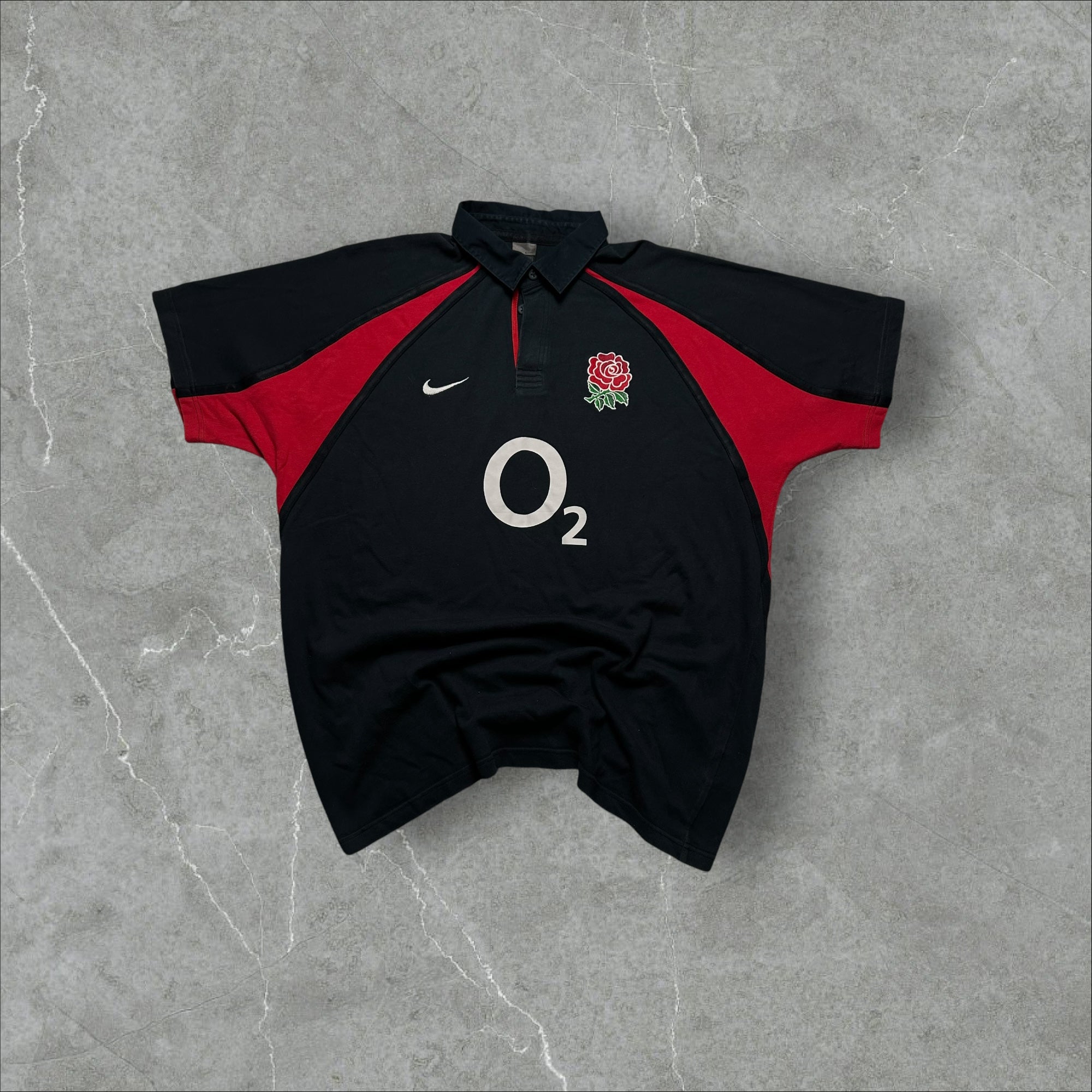 Vintage Nike O2 England Rugby Shirt 2009 (XL)