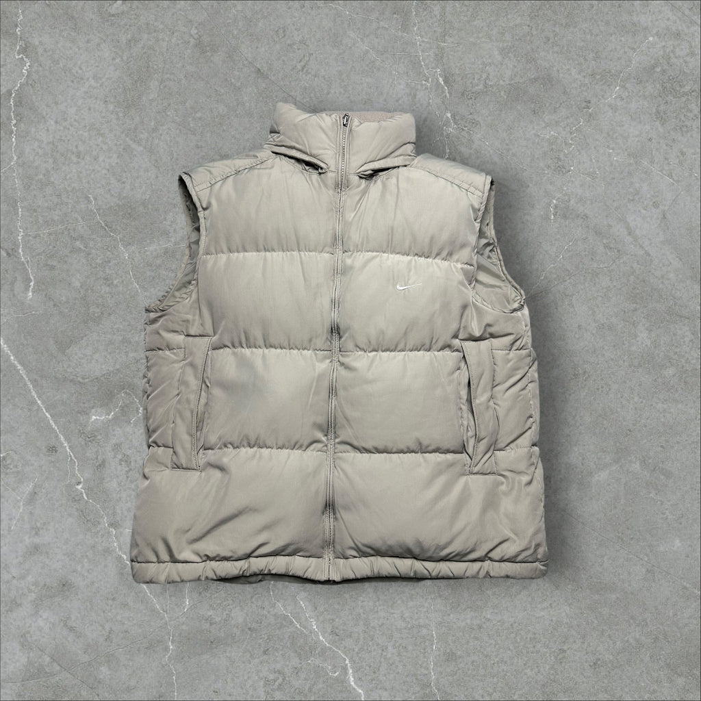 Vintage Nike Pufferweste Beige (M)