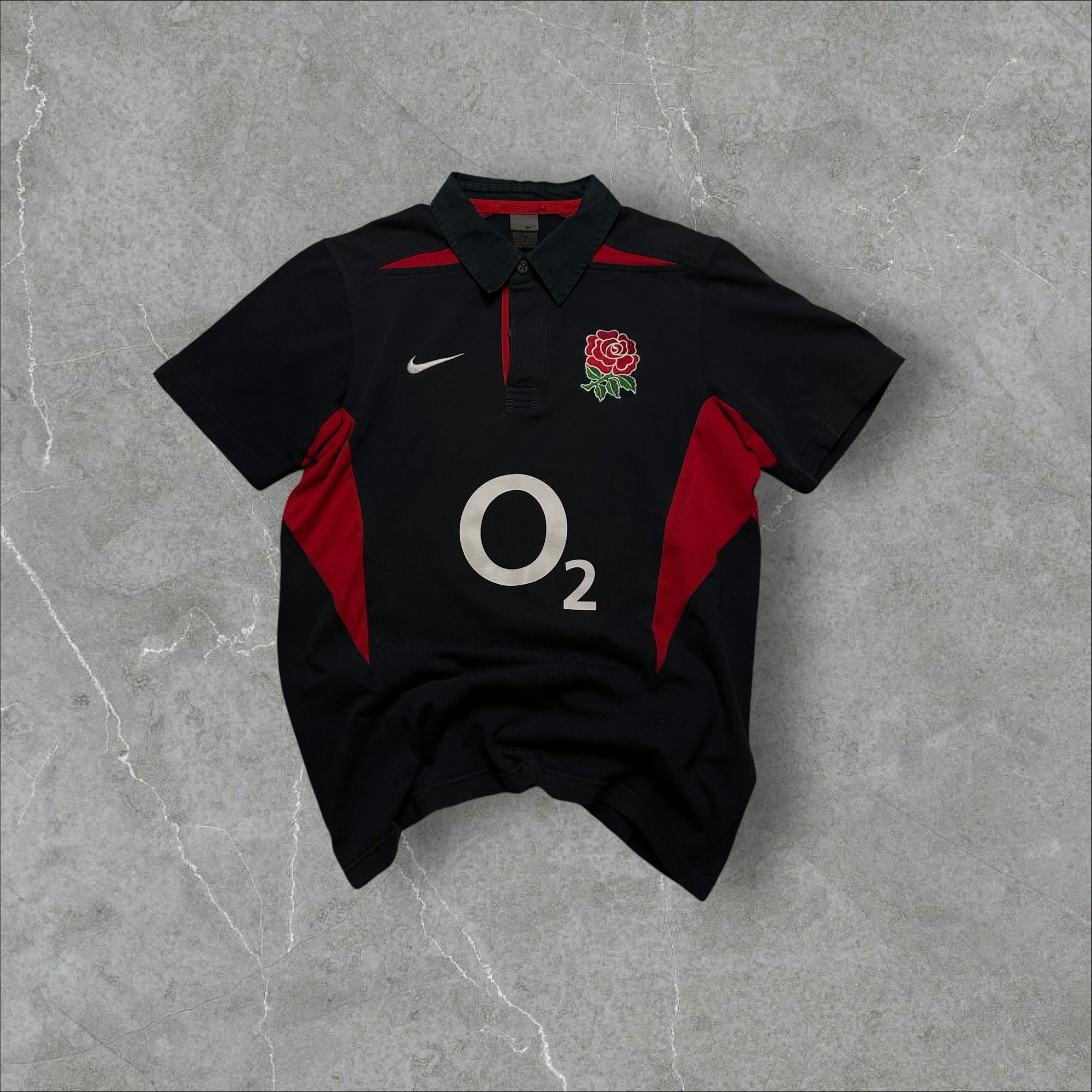 Vintage Nike O2 England Rugby Shirt 2009 (M)
