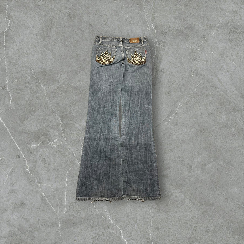 Vintage Y2K low waist Bootcut Jeans Damen (XS-S)