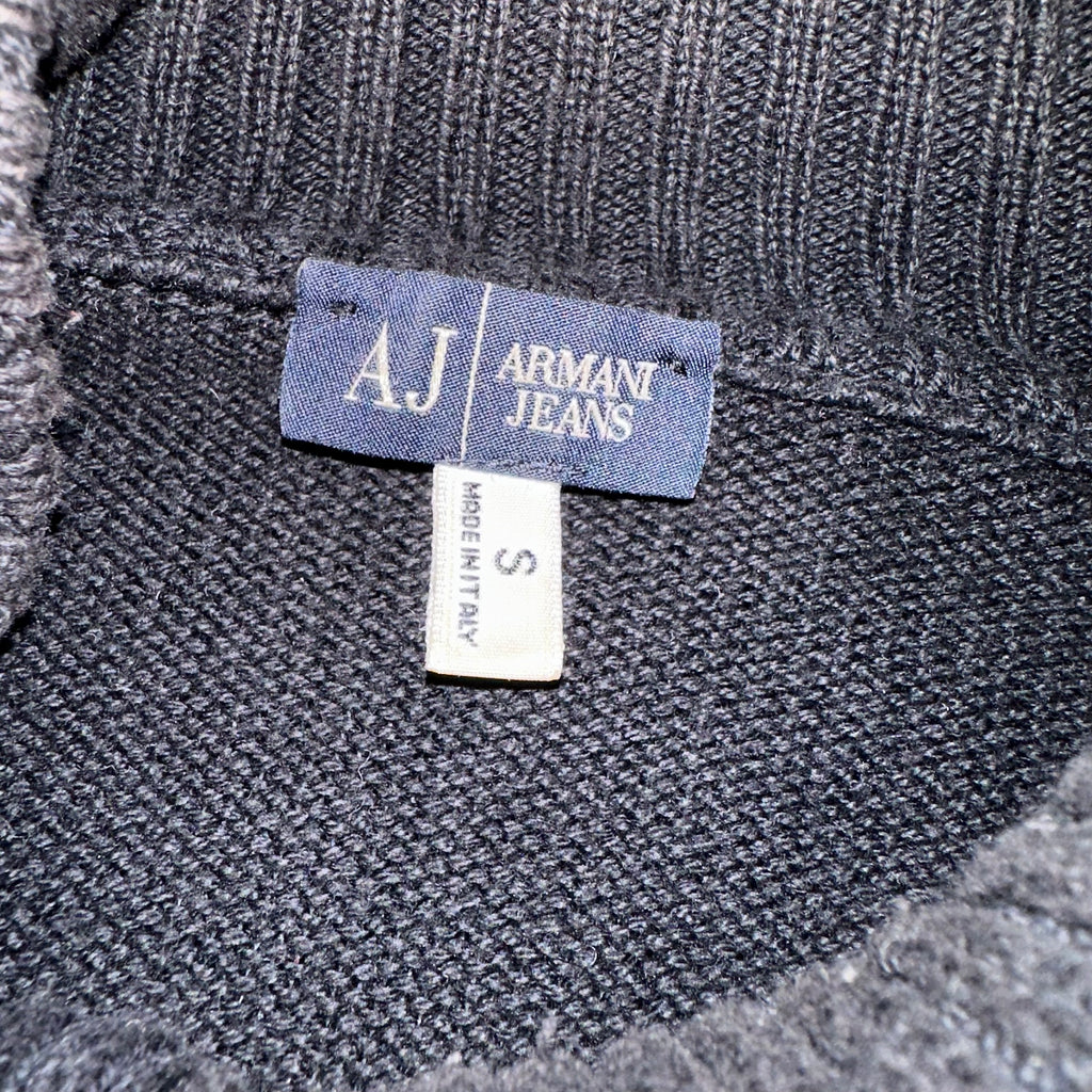 Vintage Armani Jeans Zipper Strickjacke (M)