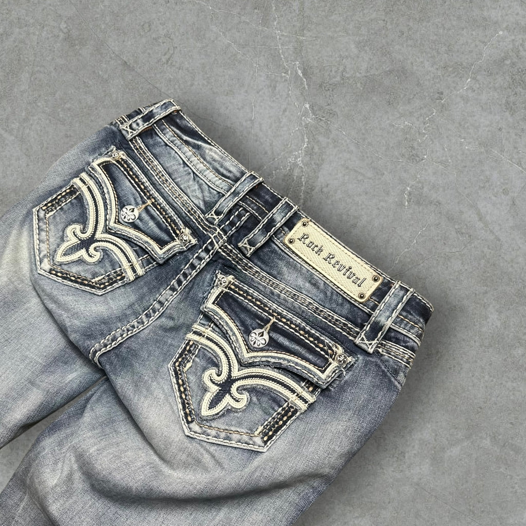 Vintage Rock Revival Bootcut Jeans Damen (M)