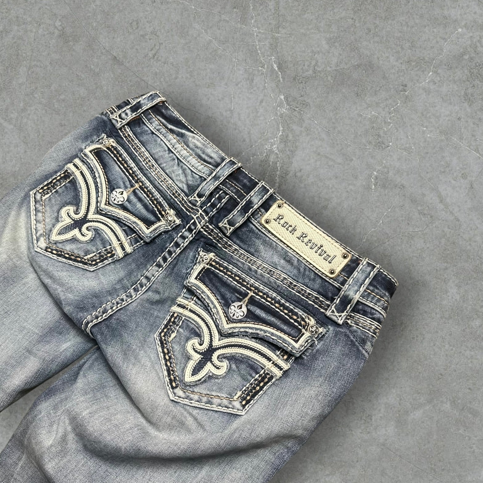Vintage Rock Revival Bootcut Jeans Damen (M)