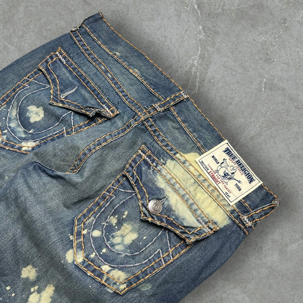 Vintage True Religion Jeans bleached (XL-XXL)