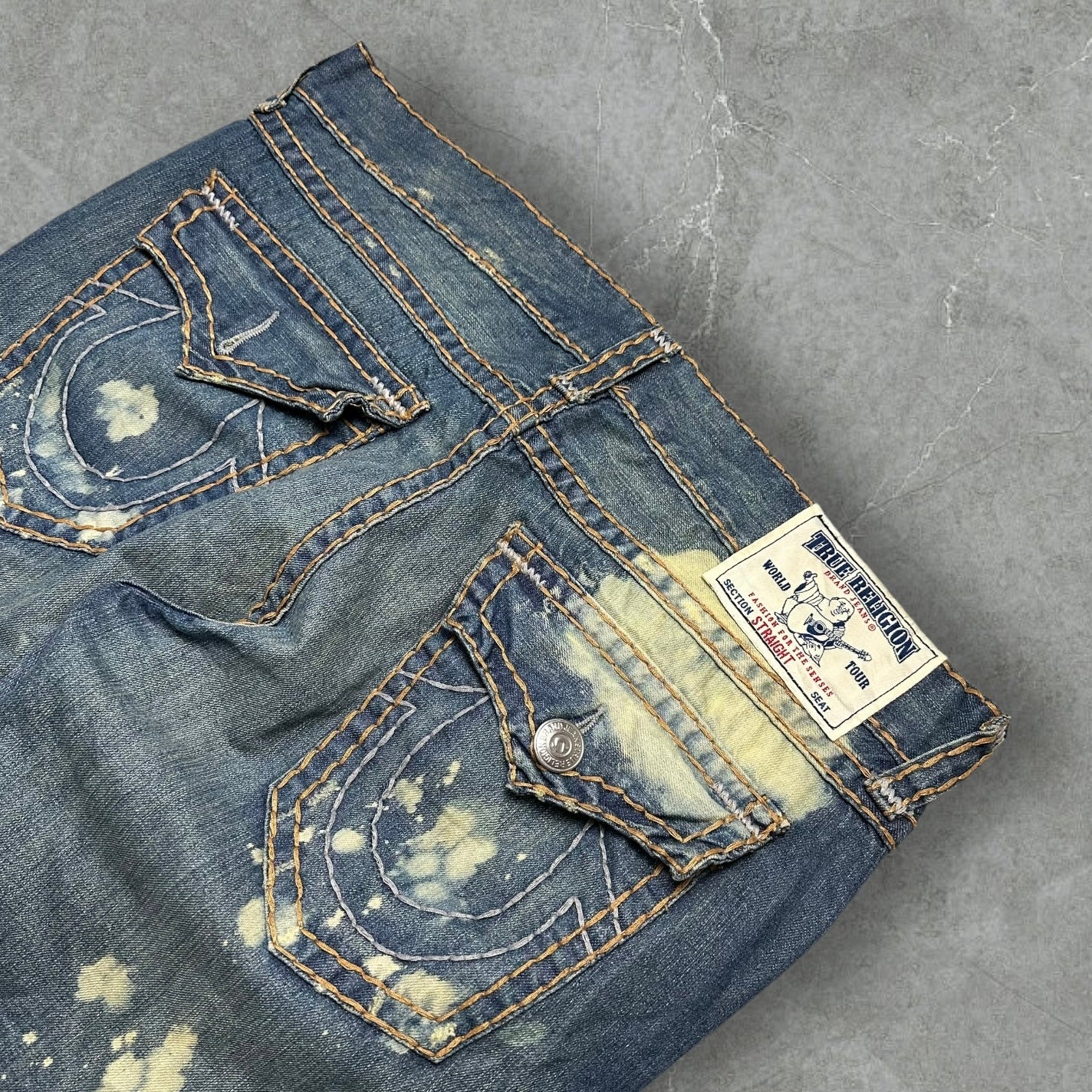 Vintage True Religion Jeans bleached (XL-XXL)