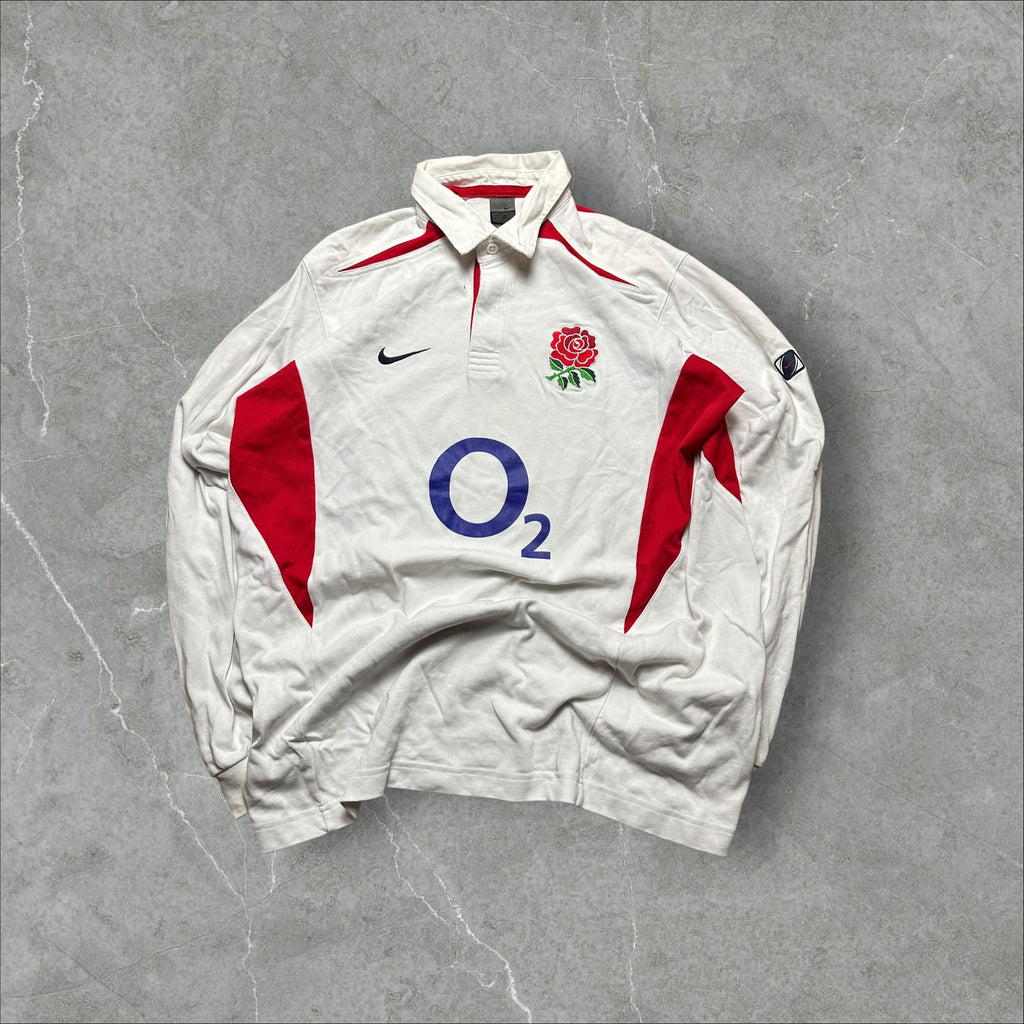 Vintage Nike England Rugby Polo (XL)