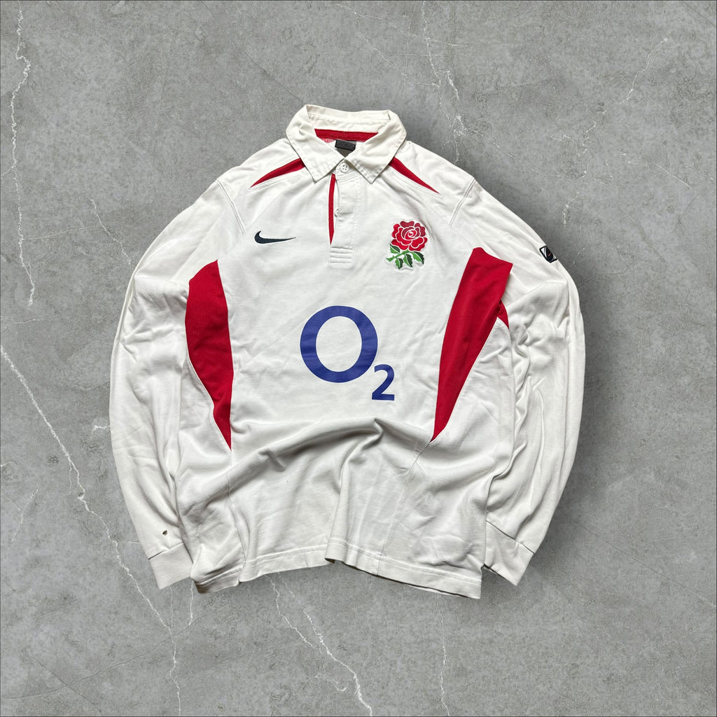 Vintage Nike England Rugby Polo (S)