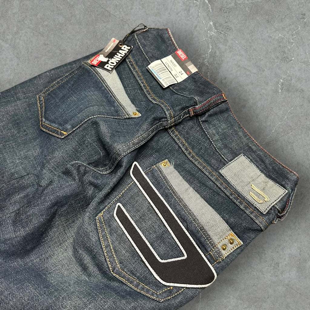 Neue Diesel Bootcut Jeans Damen Y2K (XXS)