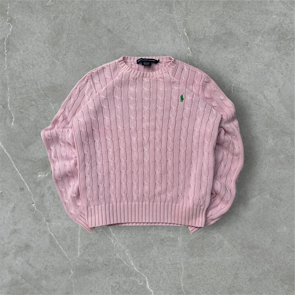 Vintage Ralph Lauren Cable Knit Sweater (S-M)