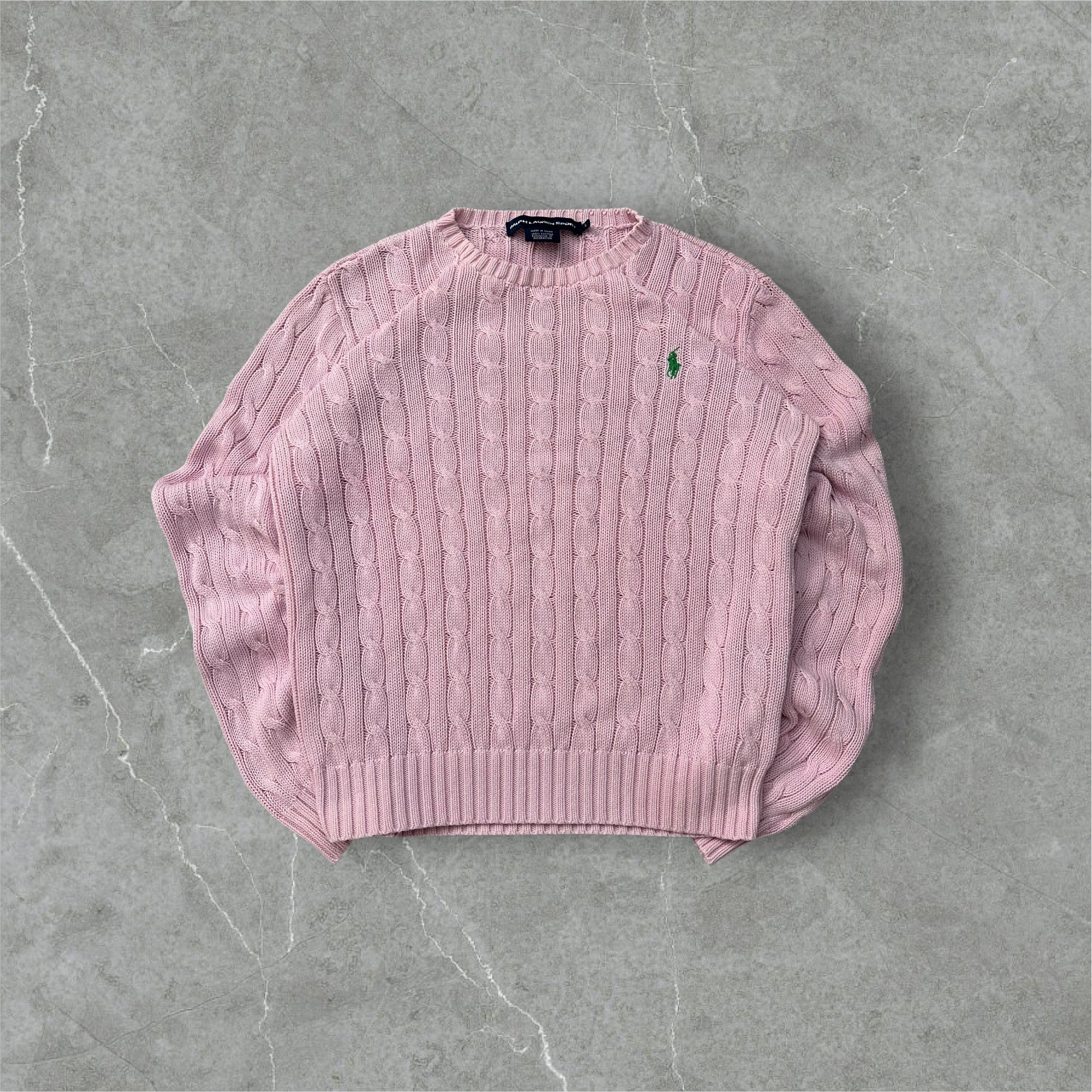 Vintage Ralph Lauren Cable Knit Sweater (S-M)
