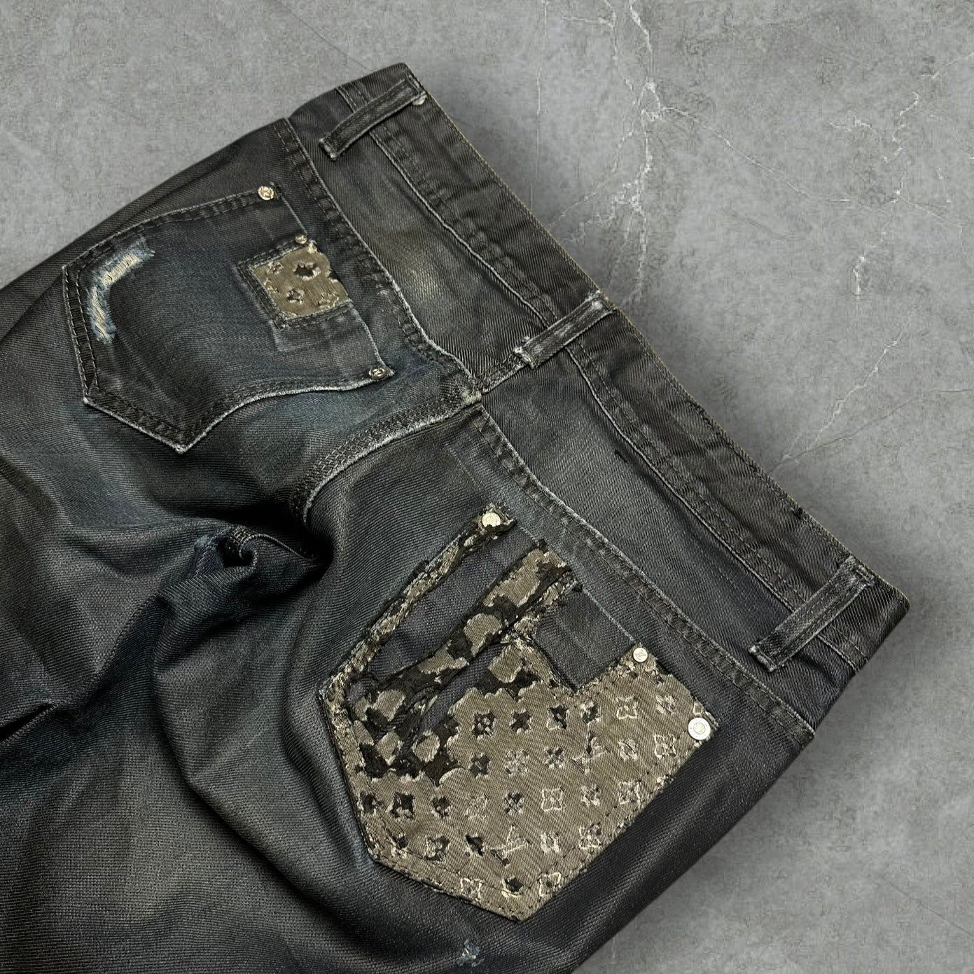 Vintage Customized LV Monogram Jeans (S-M)