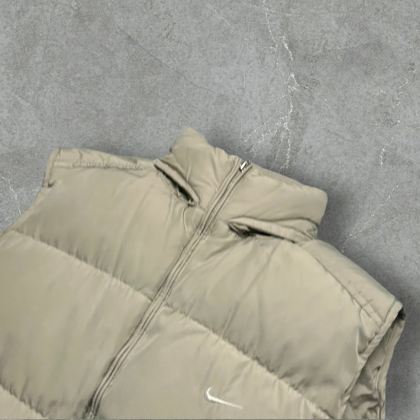 Vintage Nike Pufferweste Beige (M)