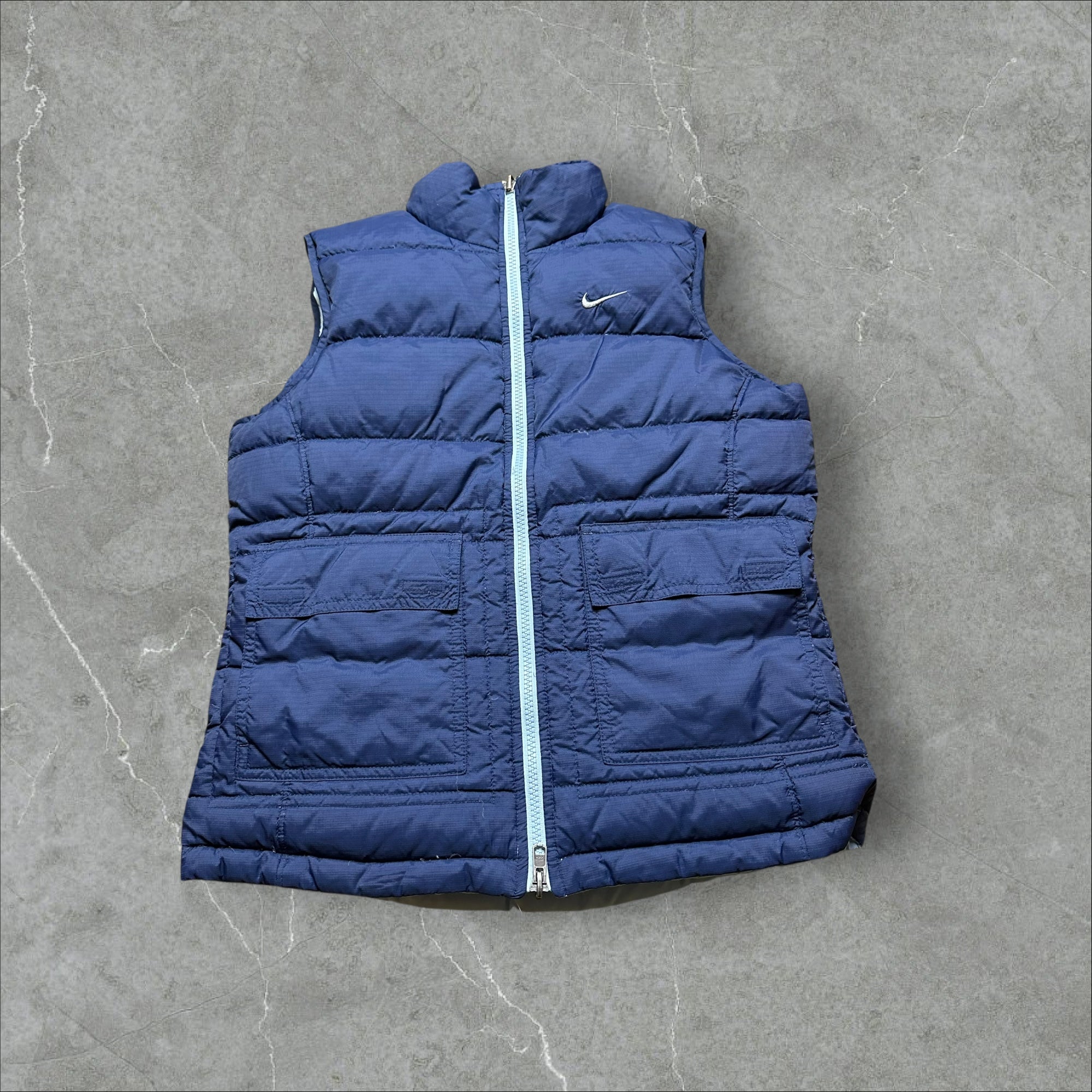 Vintage Nike reversible Weste Hellblau (S)