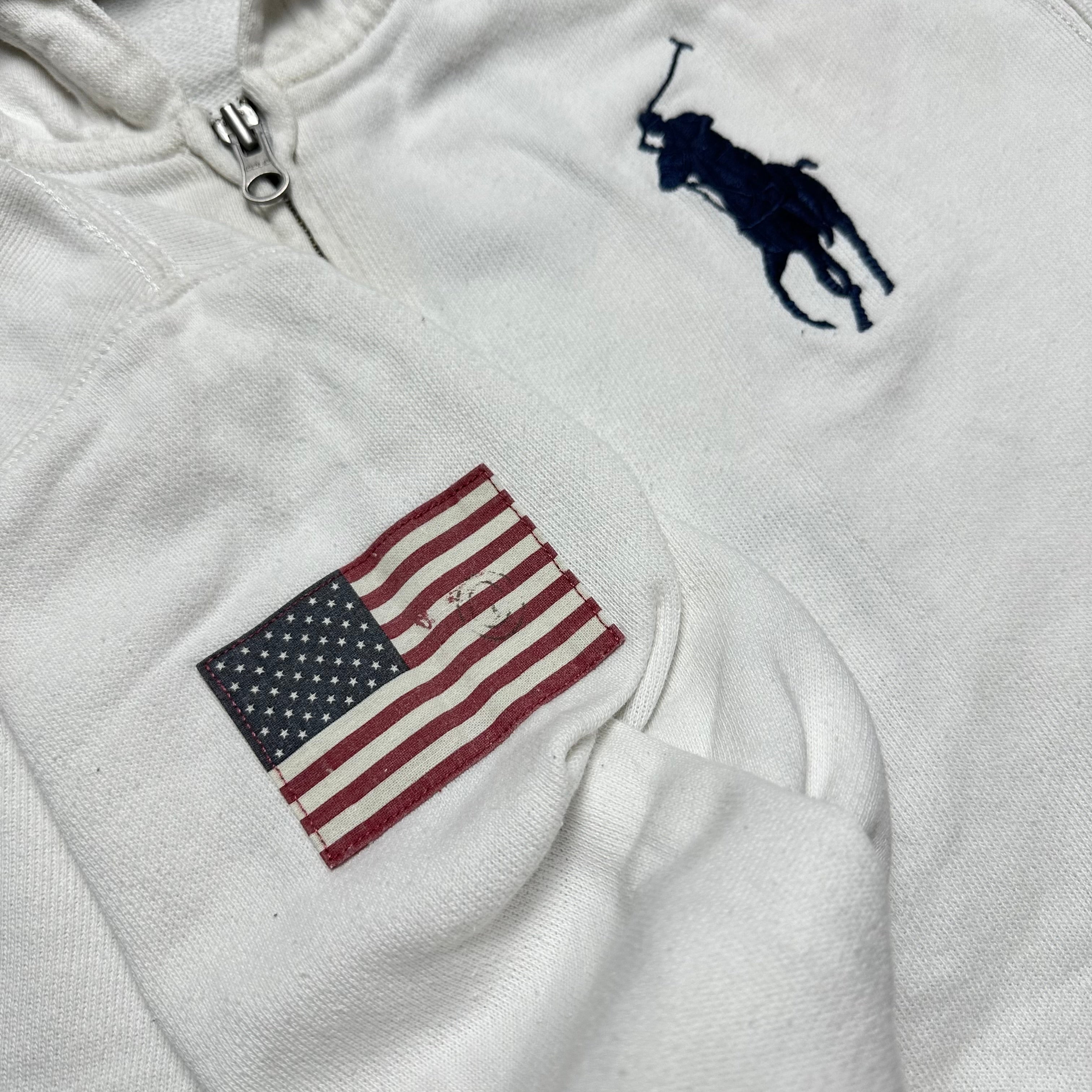 Vintage Ralph Lauren USA Flagg und Ziffer (XS-S)