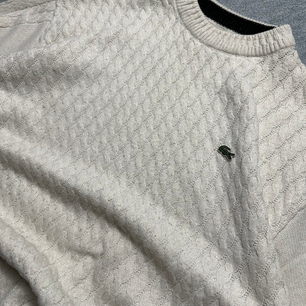 Vintage Lacoste Cable Knit Sweater (M-L)