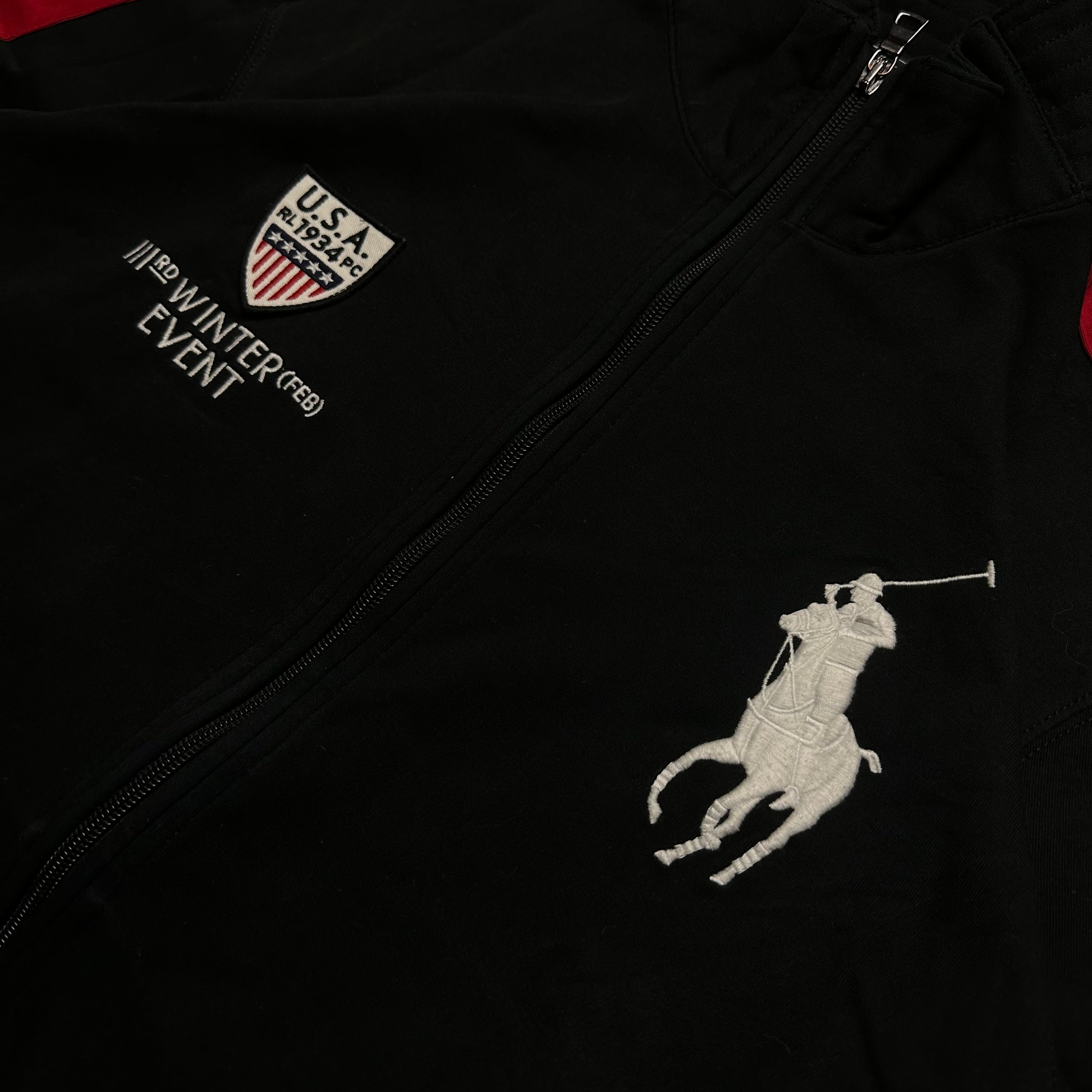 Vintage Ralph Lauren big Pony Zipper Jacke (S-M)