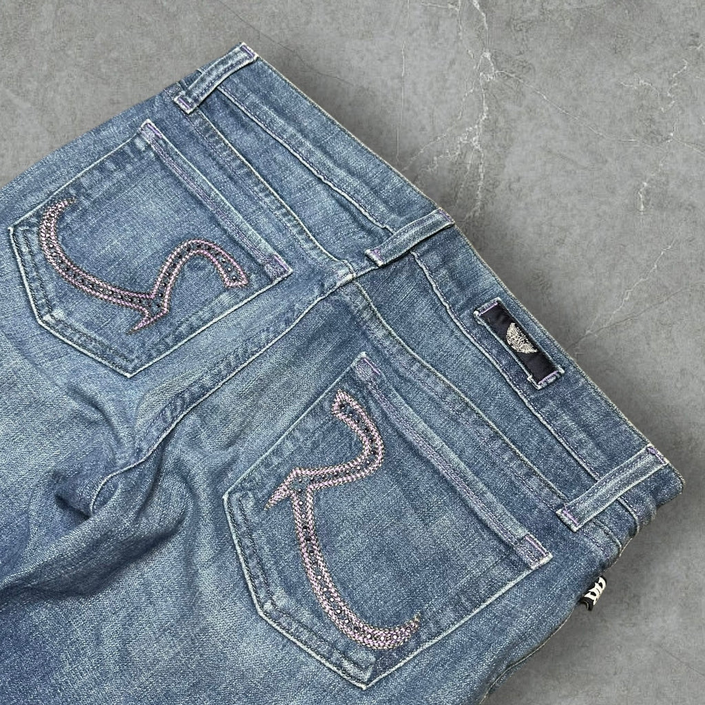 Vintage Rock & Republic Bootcut Low waist Jeans Damen (S-M / 28)