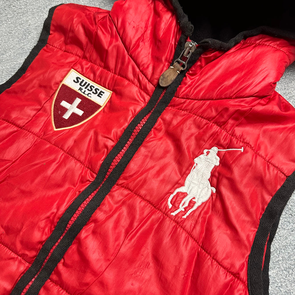 Vintage Ralph Lauren Weste Suisse Big Pony (S)