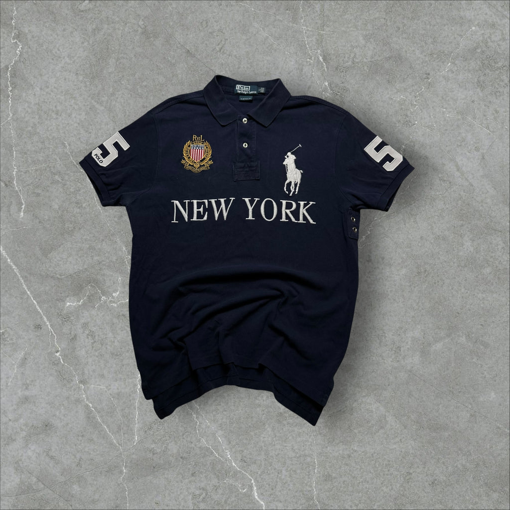 Vintage Ralph Lauren New York Big Pony Polo Shirt (L)