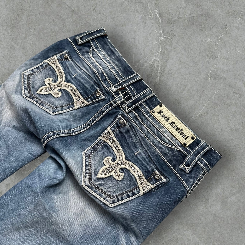 Vintage Rock Revival Jeans Women (S-M)