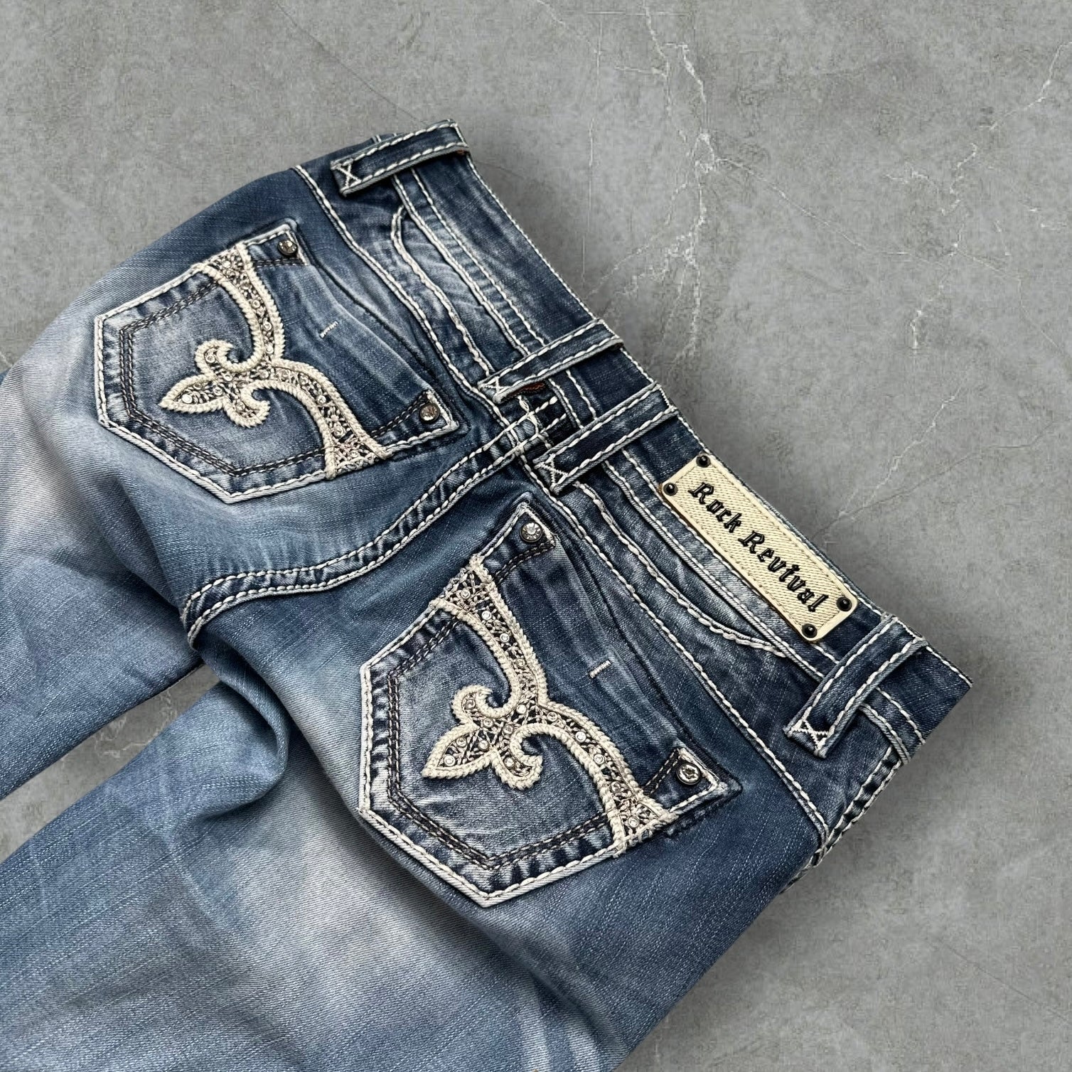 Vintage Rock Revival Jeans Women (S-M)