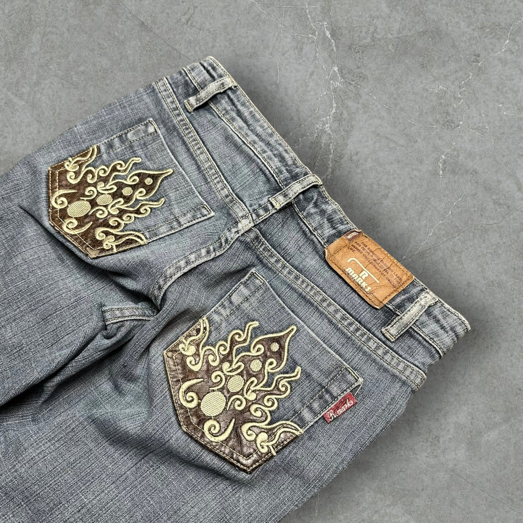 Vintage Y2K low waist Bootcut Jeans Damen (XS-S)