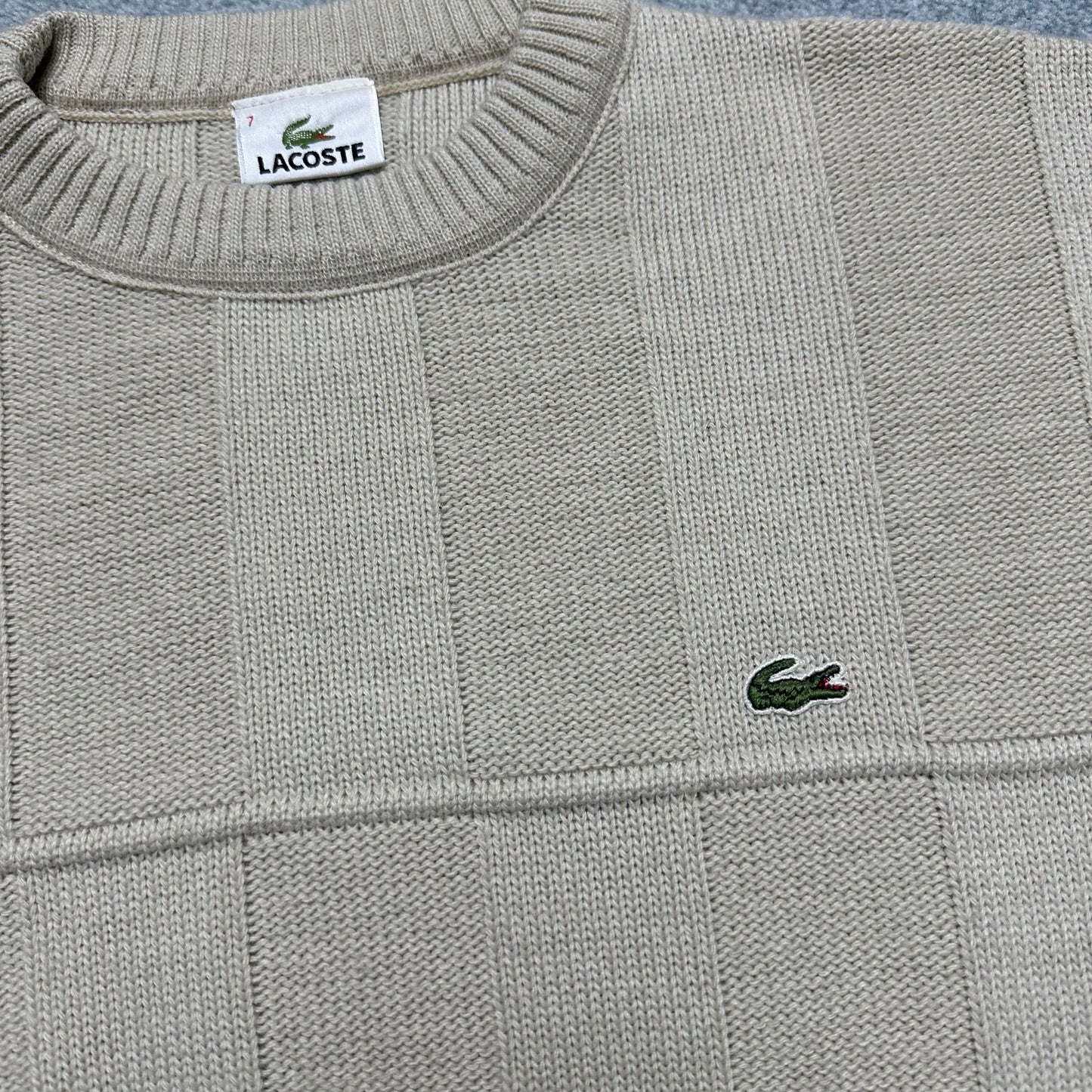 Vintage Lacoste Sweater Beige (L)