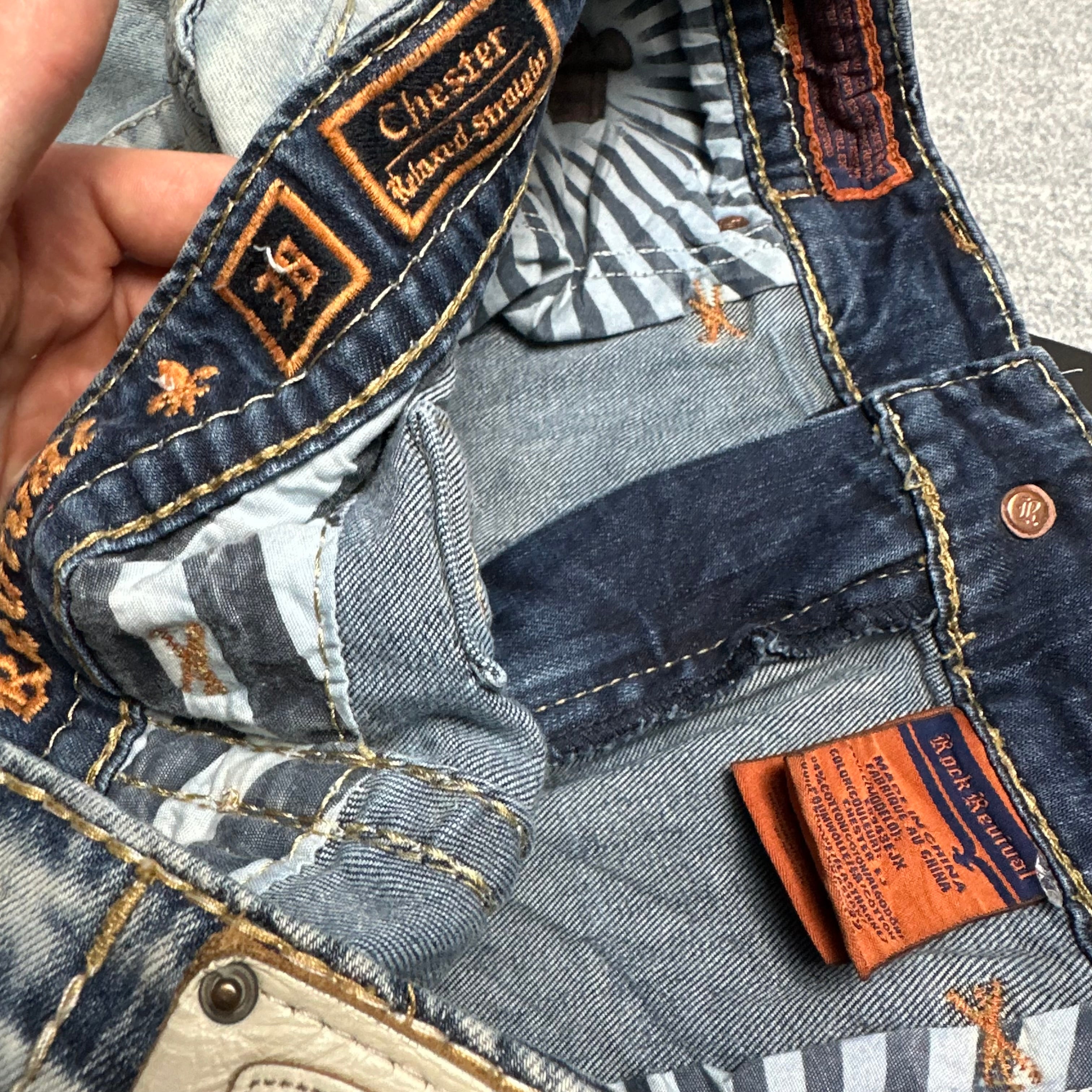 Vintage Rock Revival Jeans (XL)