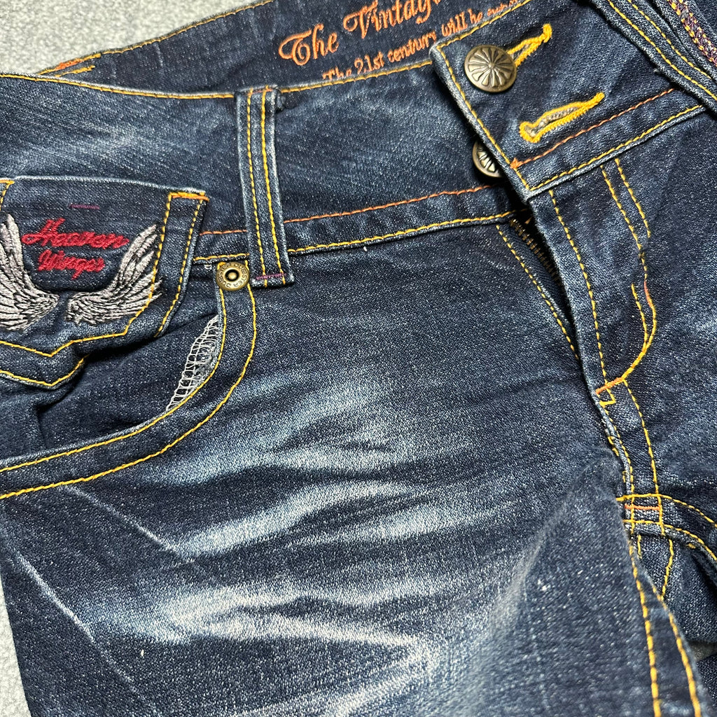 Vintage Low Waist Jeans Bootcut Y2K (XS)