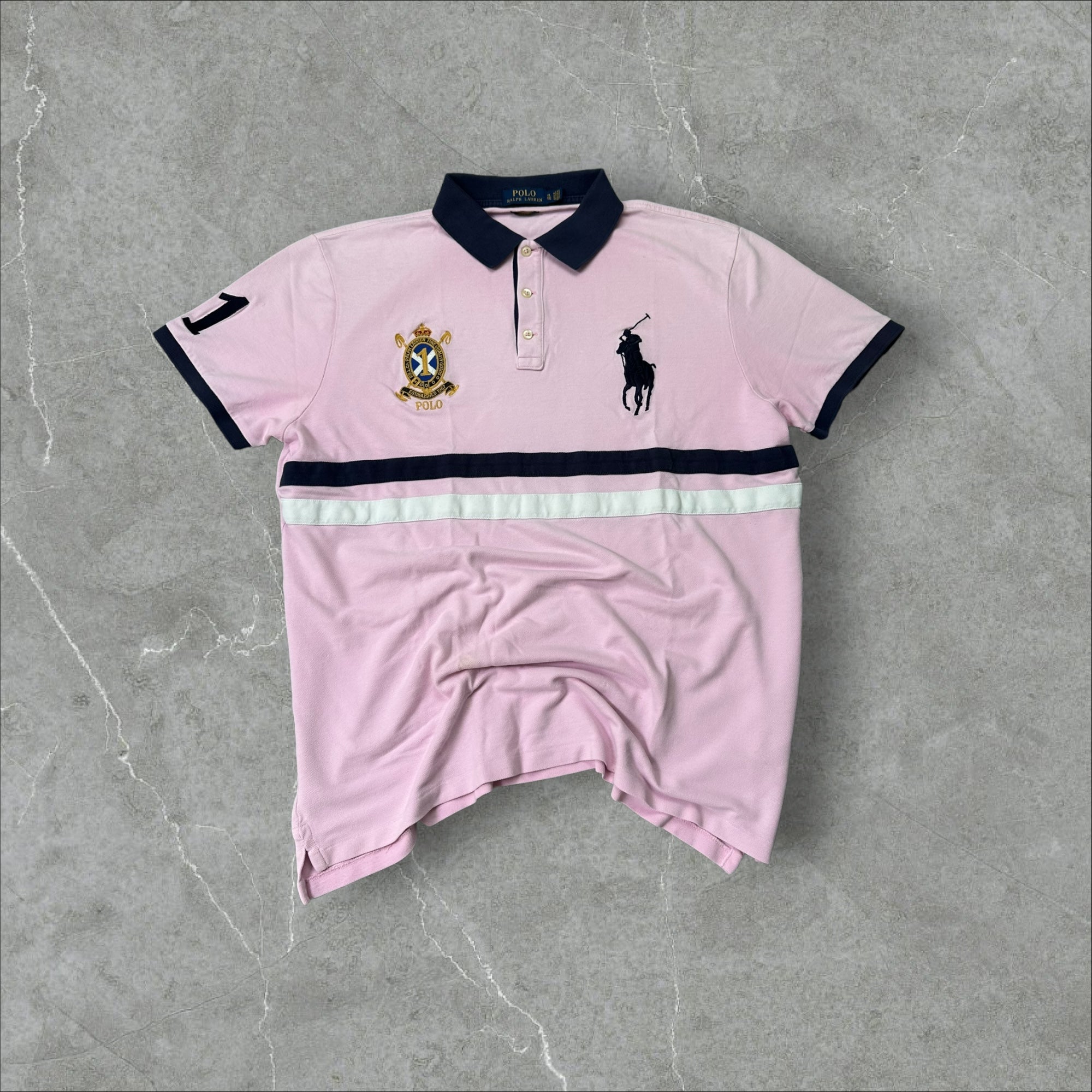 Vintage Ralph Lauren Polo Shirt Pink (L)