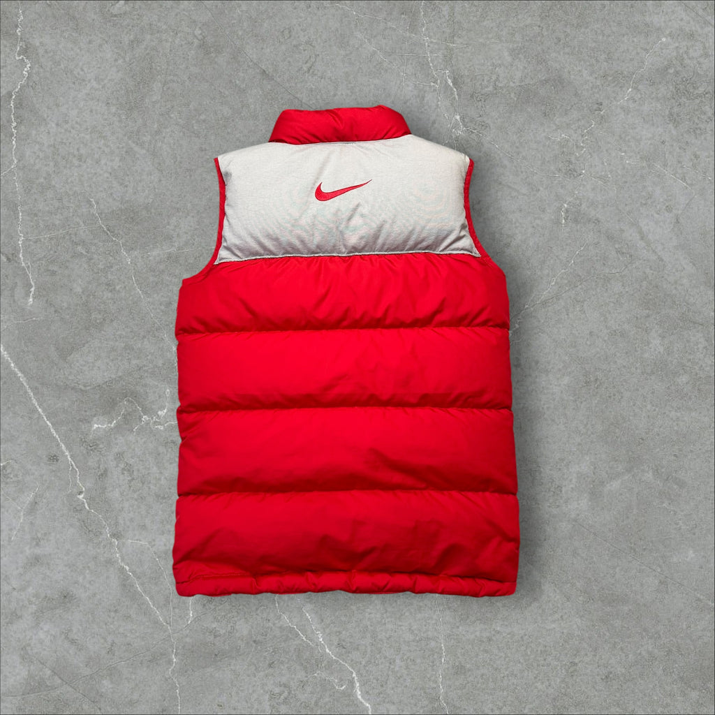 Vintage Nike Puffer Weste mit Backstitch (M)