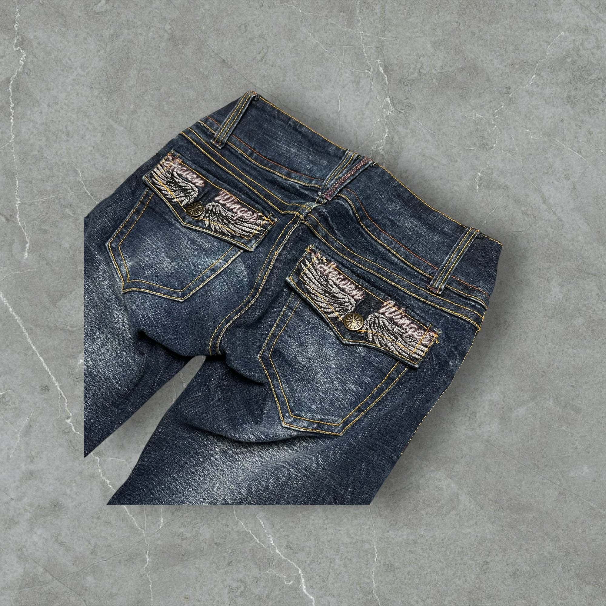 Vintage Low Waist Jeans Bootcut Y2K (XS)