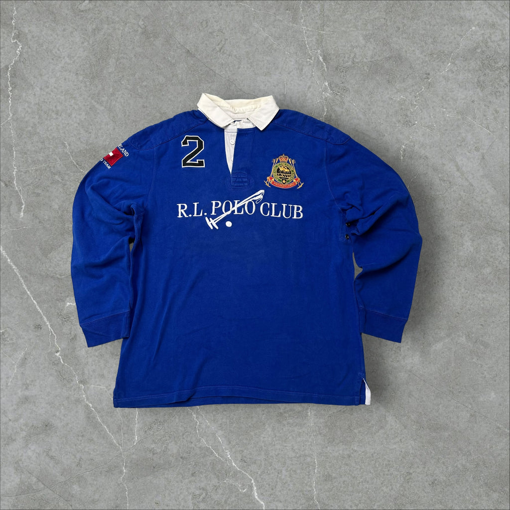 Vintage Ralph Lauren Polo Longsleeve mit Backprint (XL)